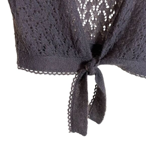 Saint Tropez mohair blend light brown‎ tie cardigan - Picture 8 of 9